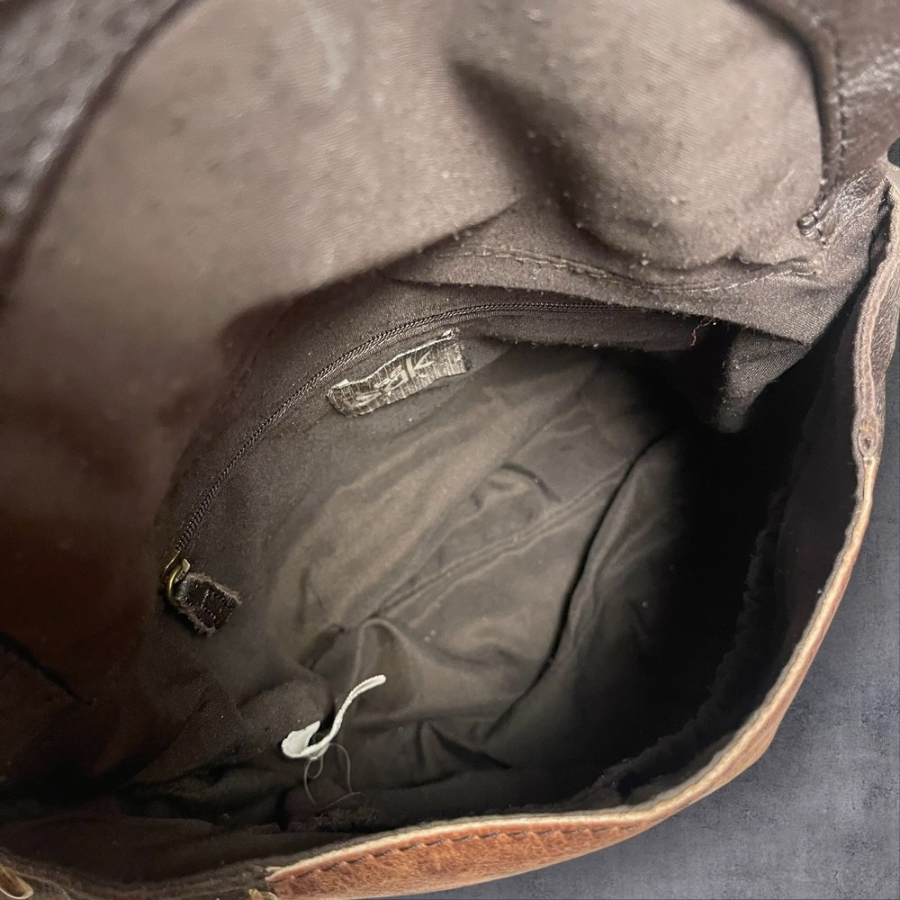 Vintage The Sak Deena Leather Fold over Flap Crossbody Bag Purse Patchwork‎ Y2K - Picture 10 of 10